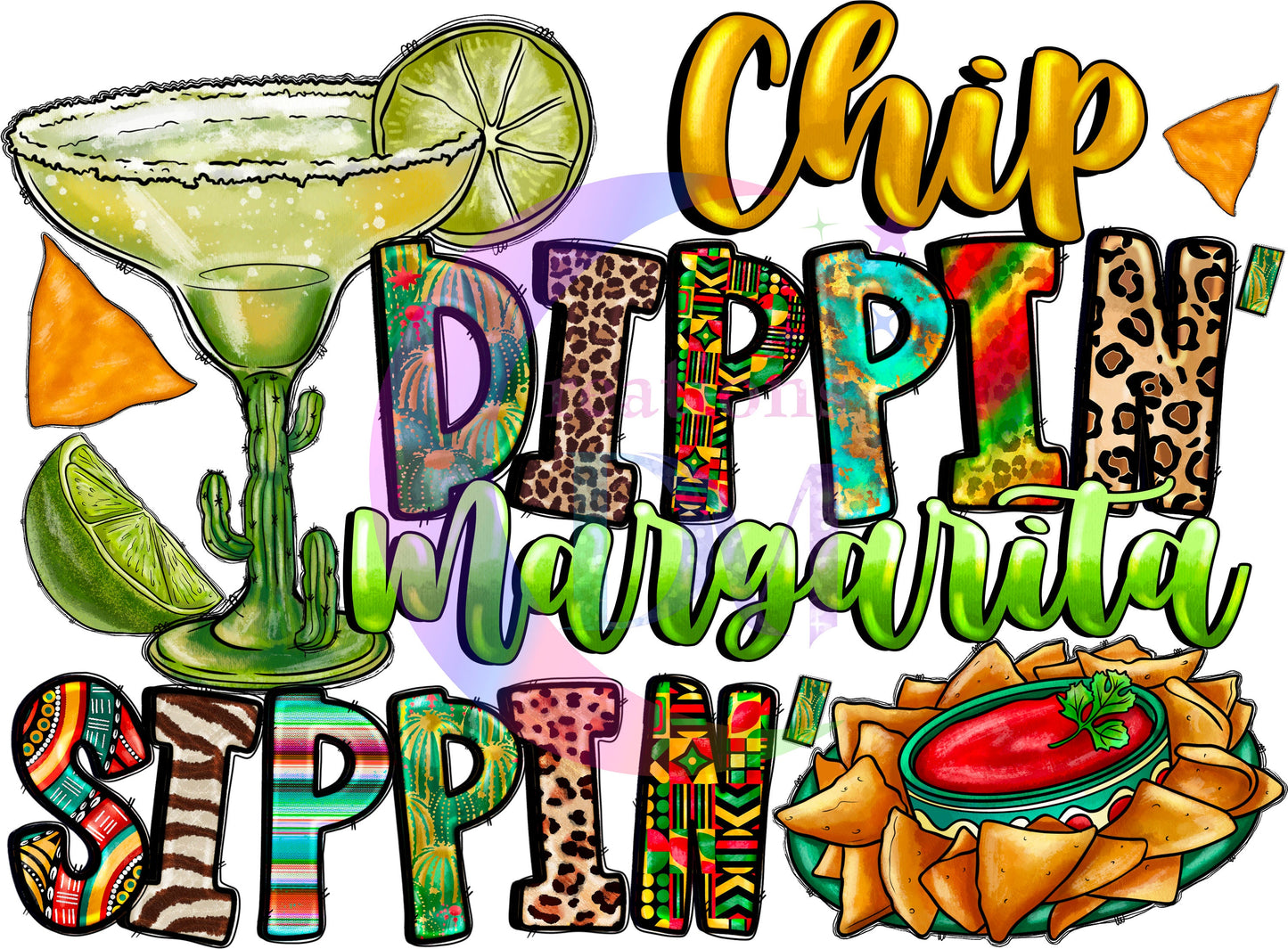 cinco de mayo DTF - chip dripin and margarita sipping 03