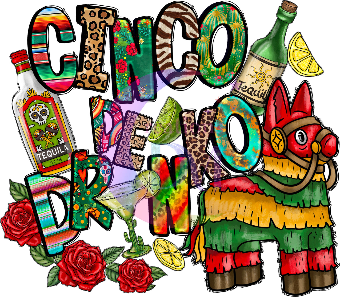 cinco de mayo DTF - cinco de drinks piñata 03