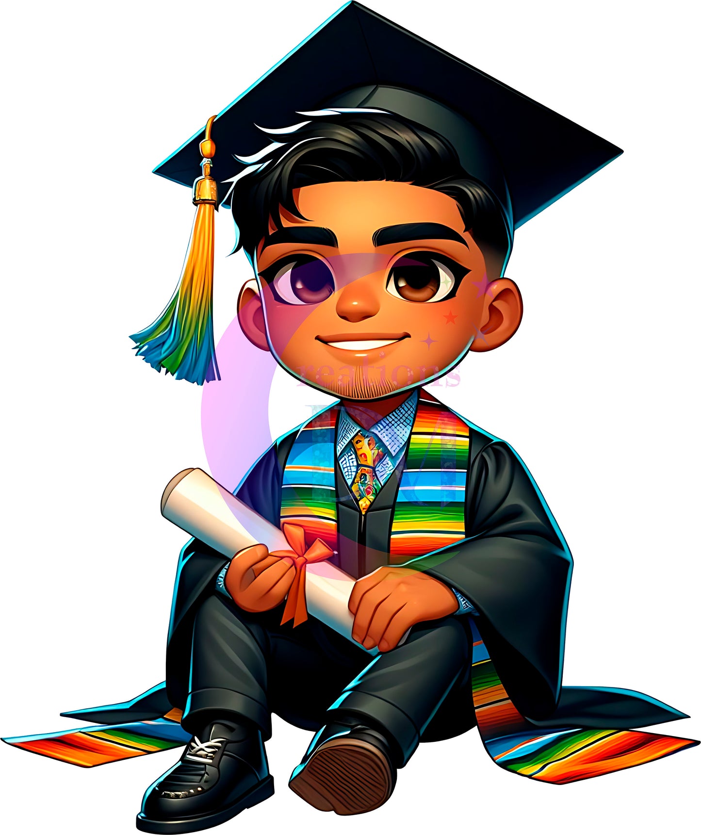 Graduation DTF - chicano/El Graduado in black