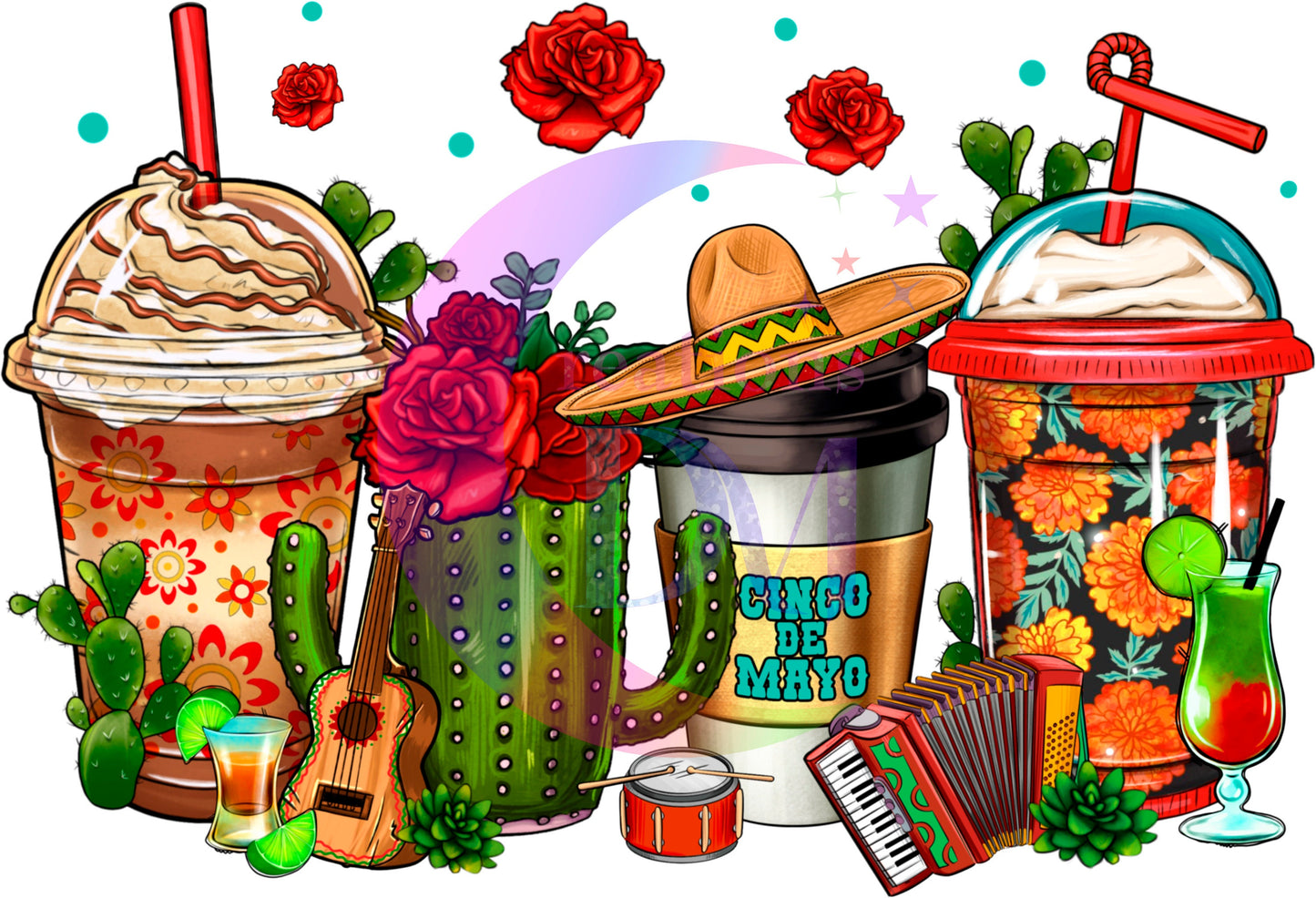cinco de mayo DTF - cinco de mayo cofre cups 01