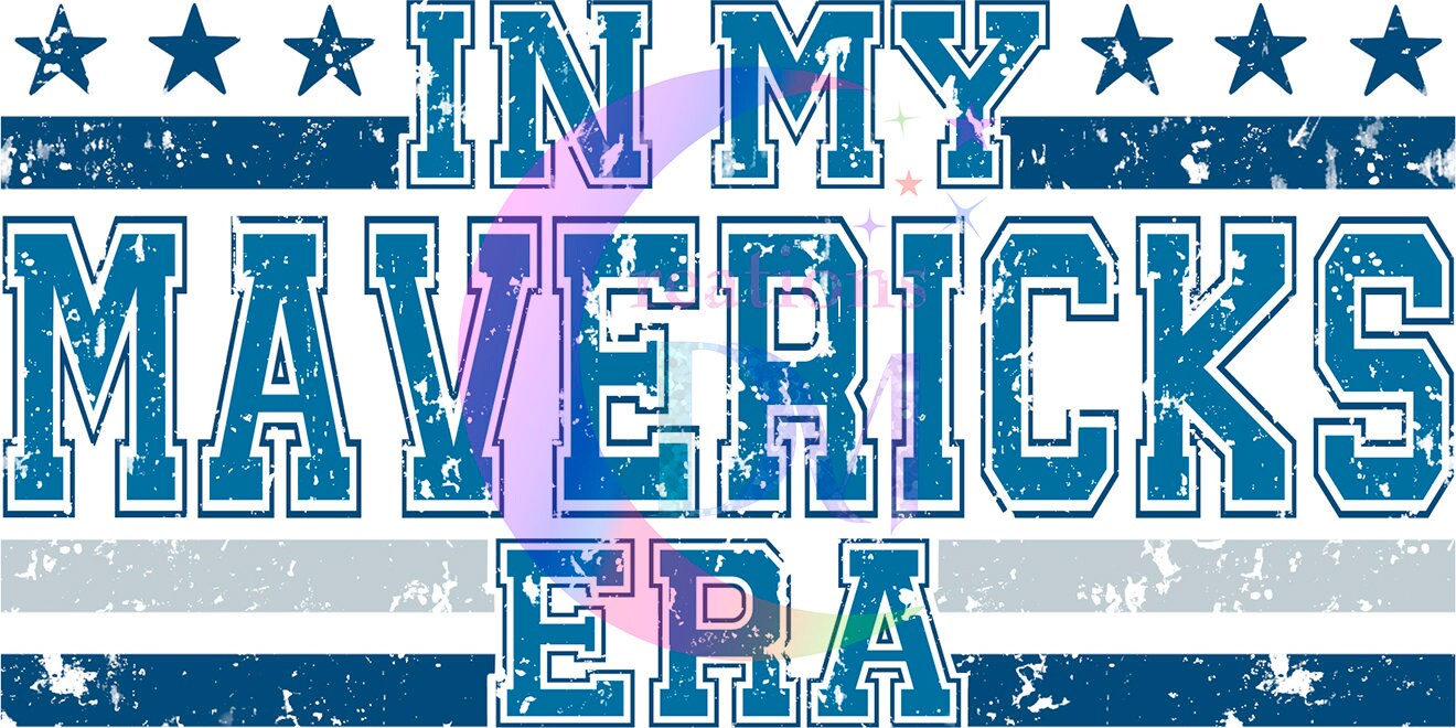 Dallas mavericks DTF -in my mavericks era distilled blue