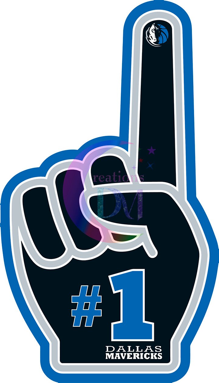 Dallas mavericks DTF - dallas mavericks number one fan finger