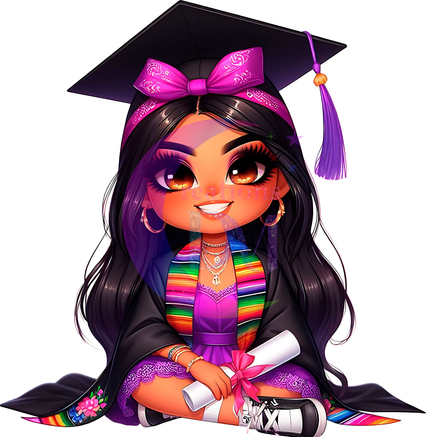 Graduation DTF - La graduada/in purple