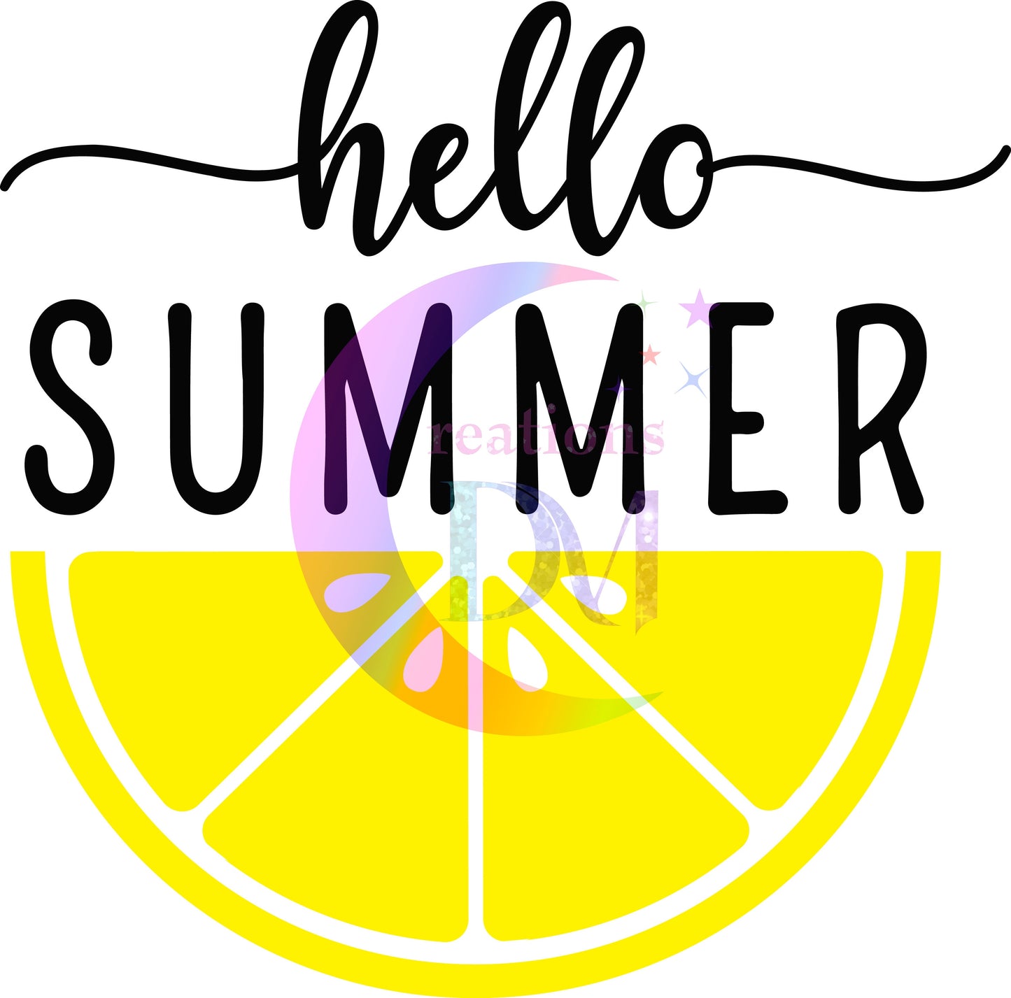 hello summer DTF - hello summer half lemon