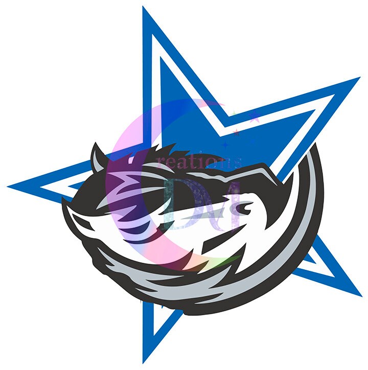 Dallas mavericks DTF - MAVS LOGO inside a star