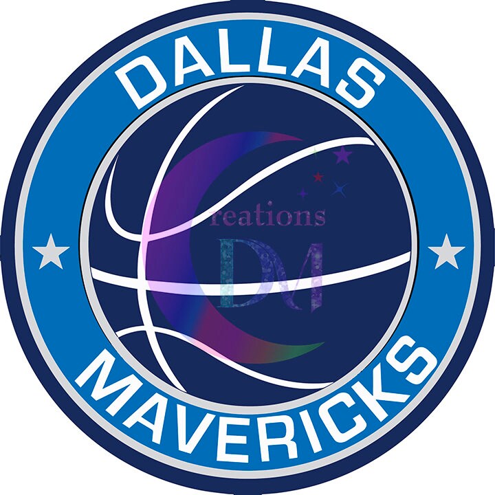 Dallas mavericks DTF - dallas mavericks basketball inside of circle