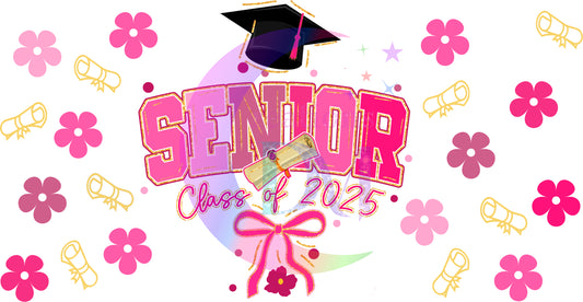 UV DTF - Graduation - pink senior uv wrap
