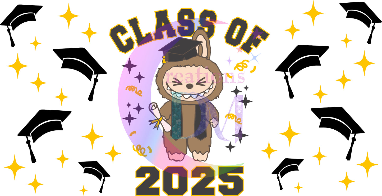 UV DTF - Graduation - class of 2025 labubu brown