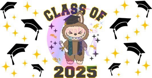 UV DTF - Graduation - class of 2025 labubu brown