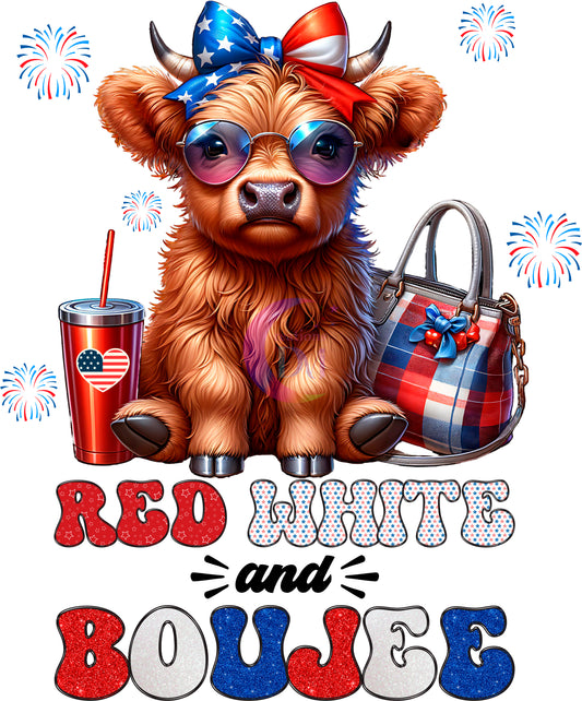 Fourth of July - red white boujee