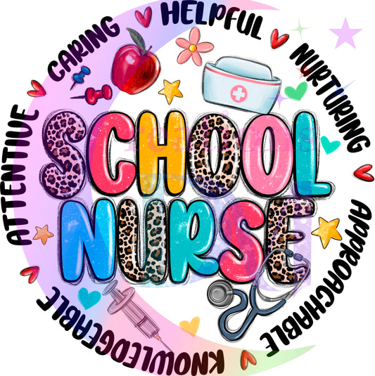 back to school DTF - school nurse circle