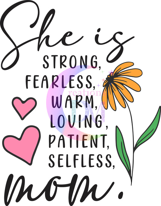 Mother's Day - SHE IS MOM sunflower