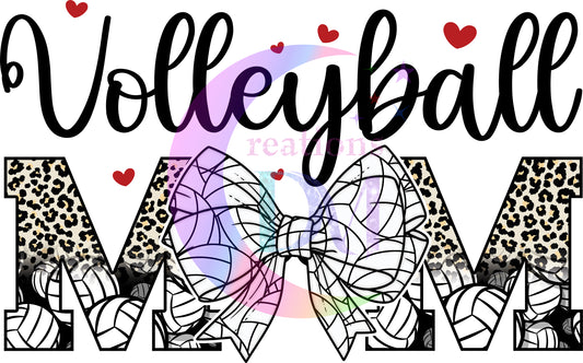 sports - volleyball mom with bow