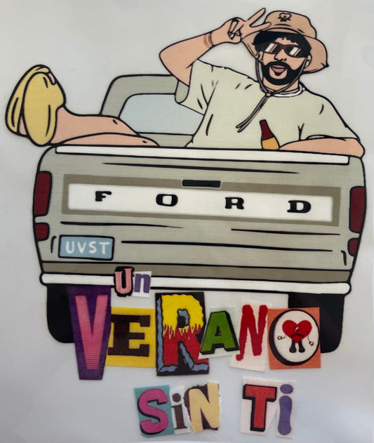 Bad Bunny Ford Design DTF / bad bunny / un verano sin ti / DTF