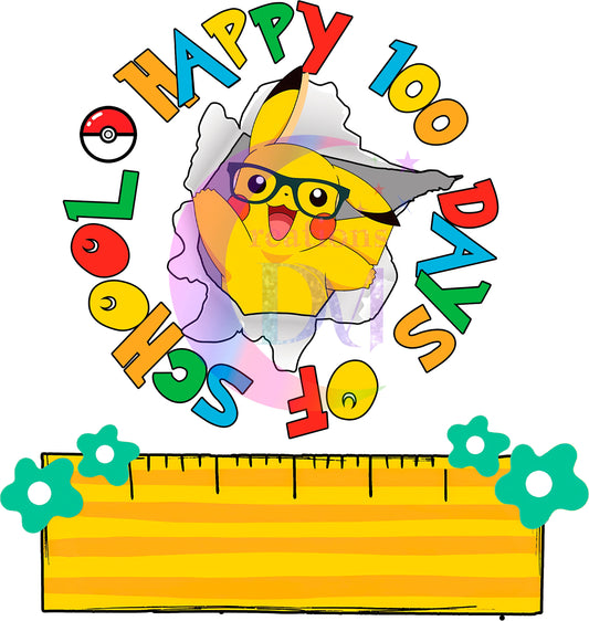 100 days of school pokemon dtf 3