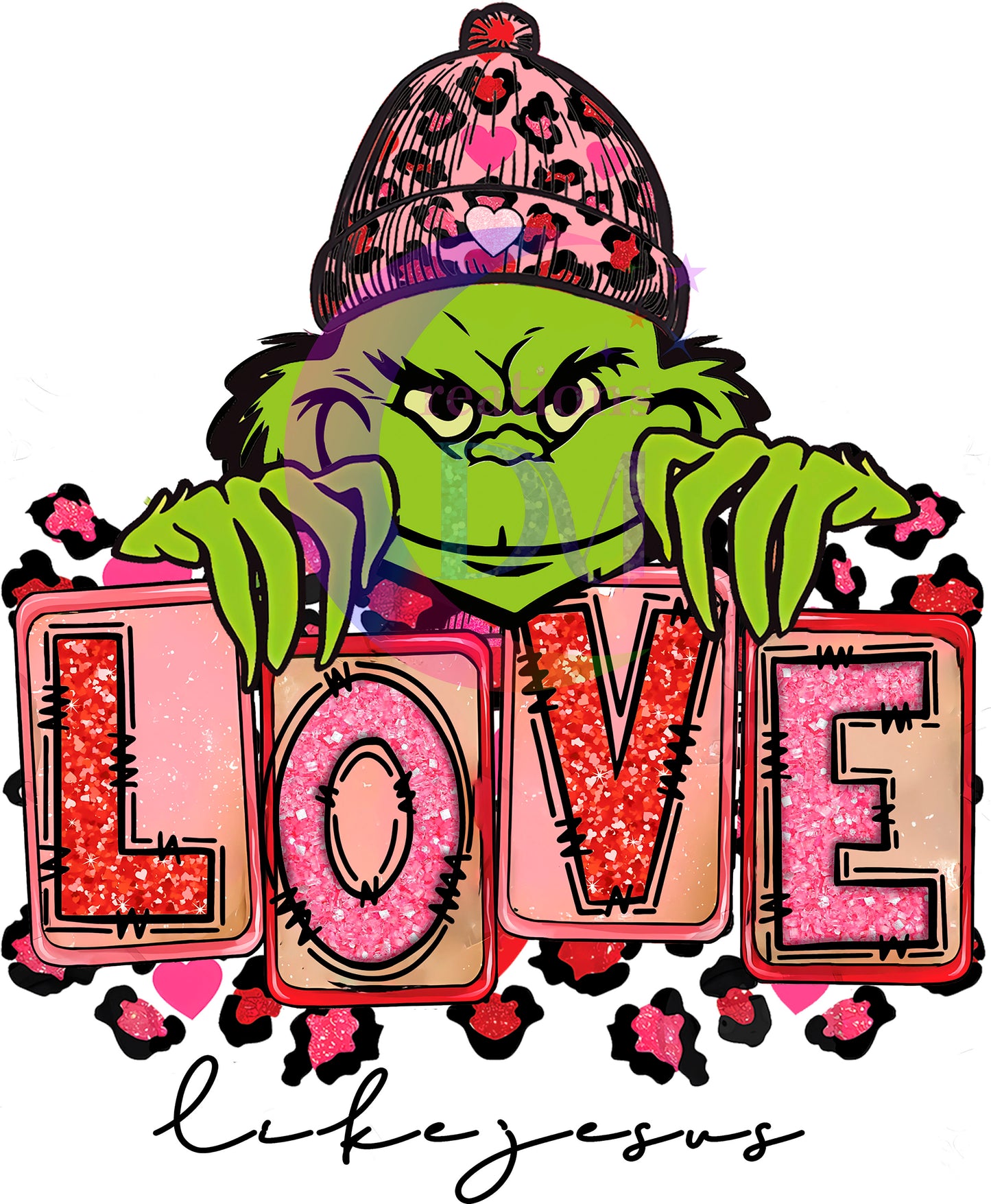 grinch valentines DTF 1