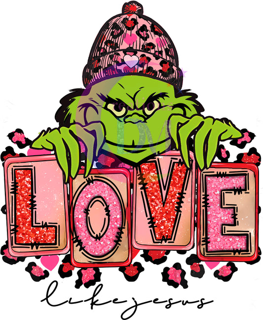 grinch valentines DTF 1