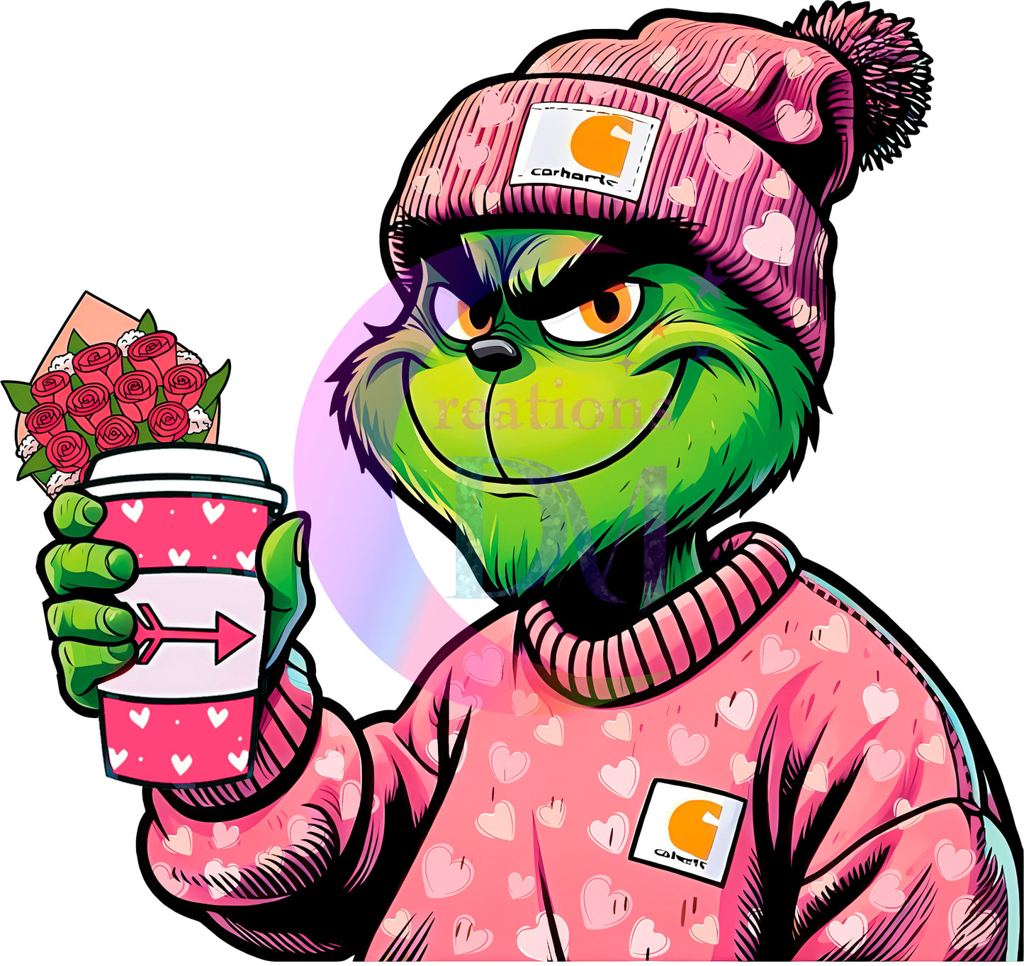 grinch valentines DTF 8