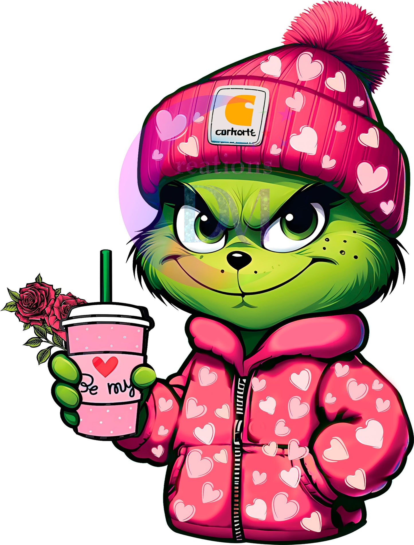 grinch valentines DTF 10