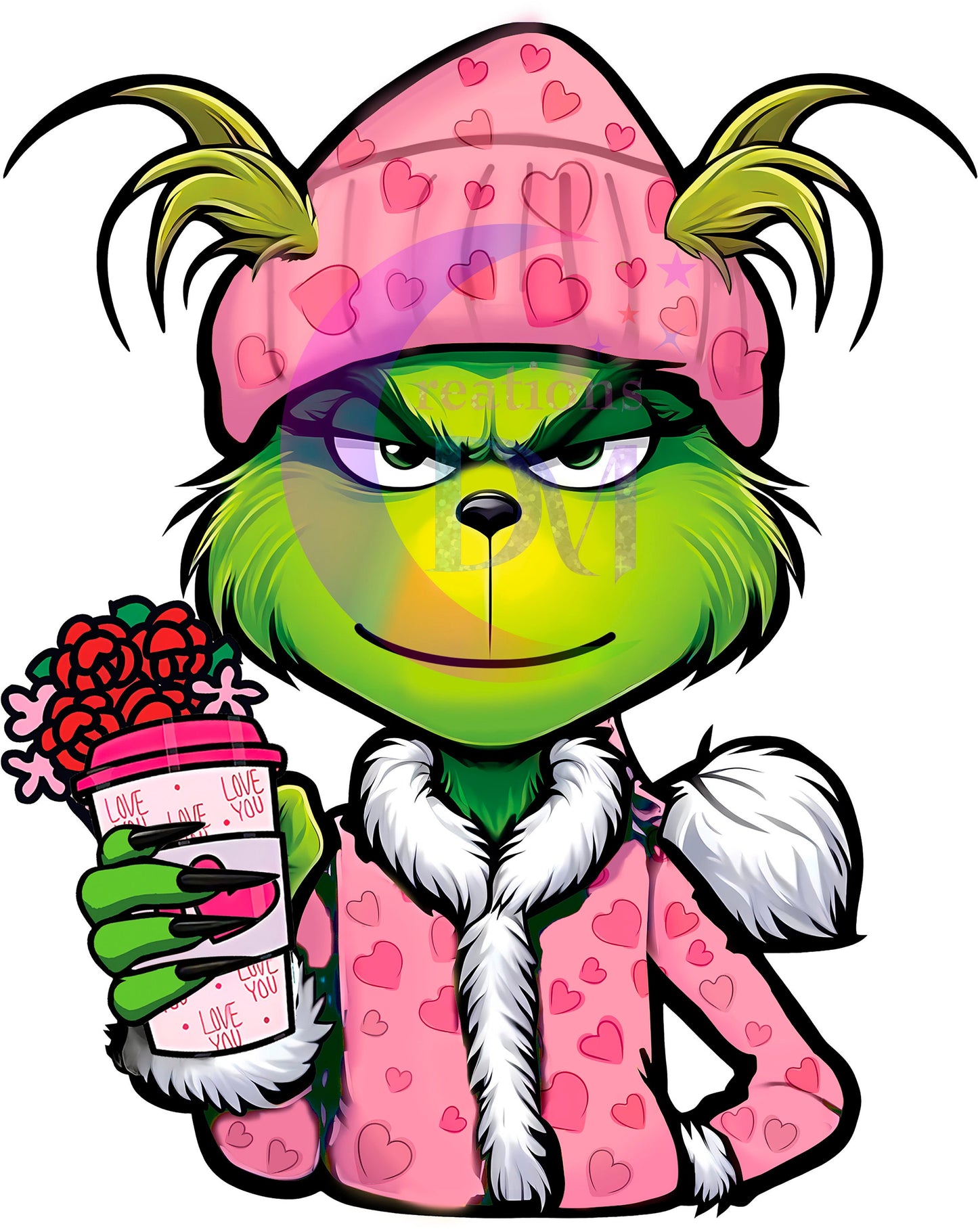 grinch valentines DTF 13