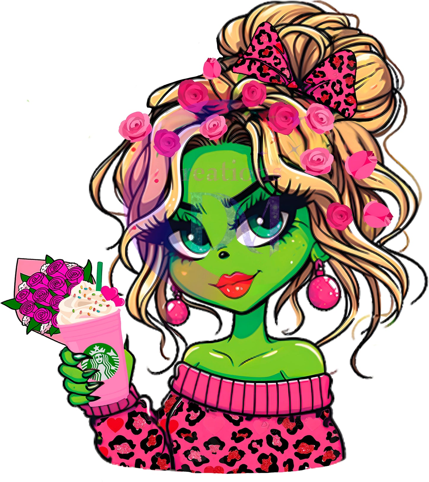 grinch valentines DTF 15