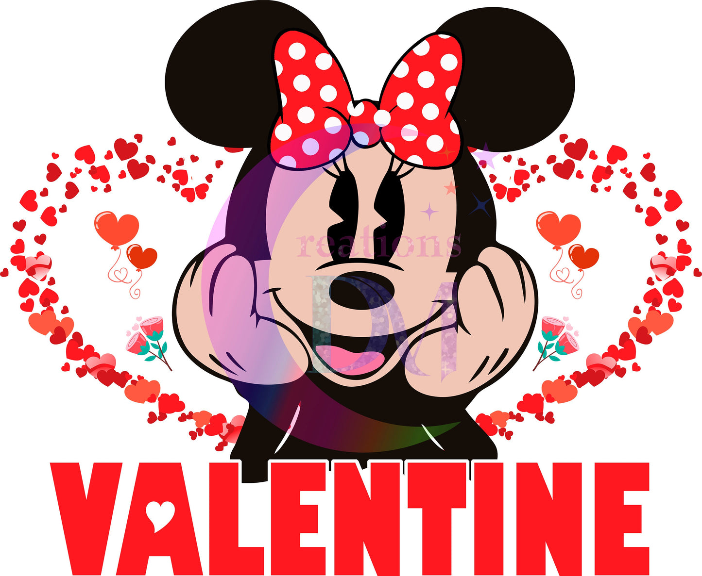 valentines disney DTF 20