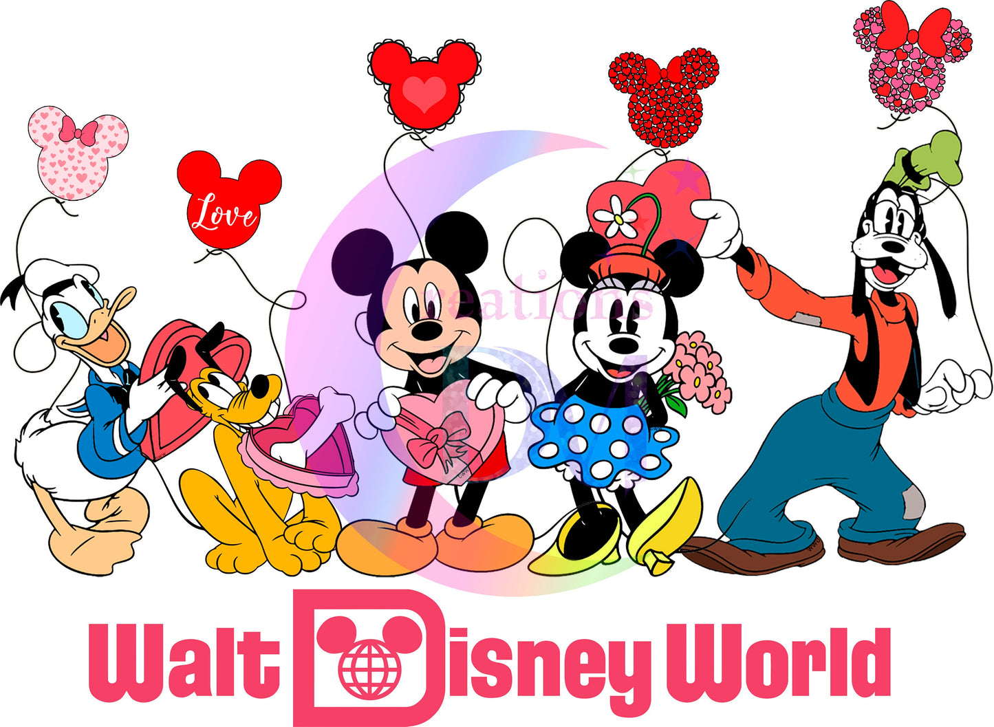 valentines disney DTF 22