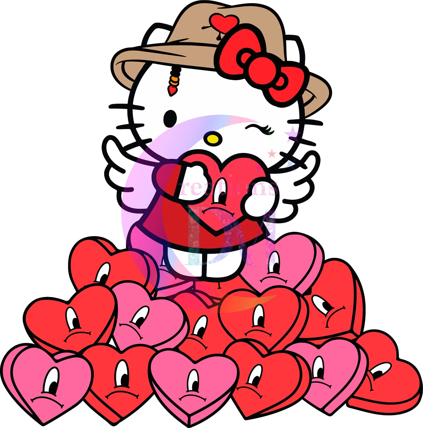hello kitty valentines DTF 3