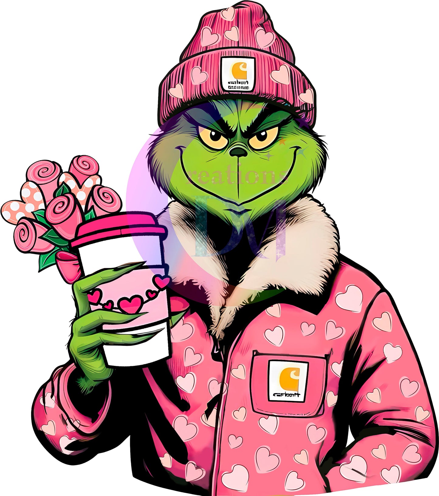 grinch valentines DTF 9