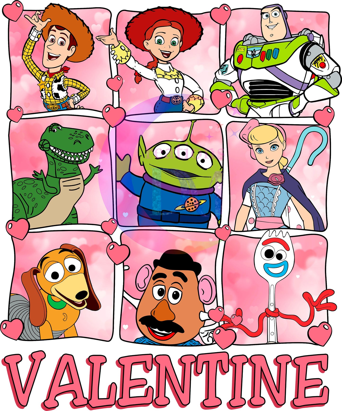 valentines disney DTF 3