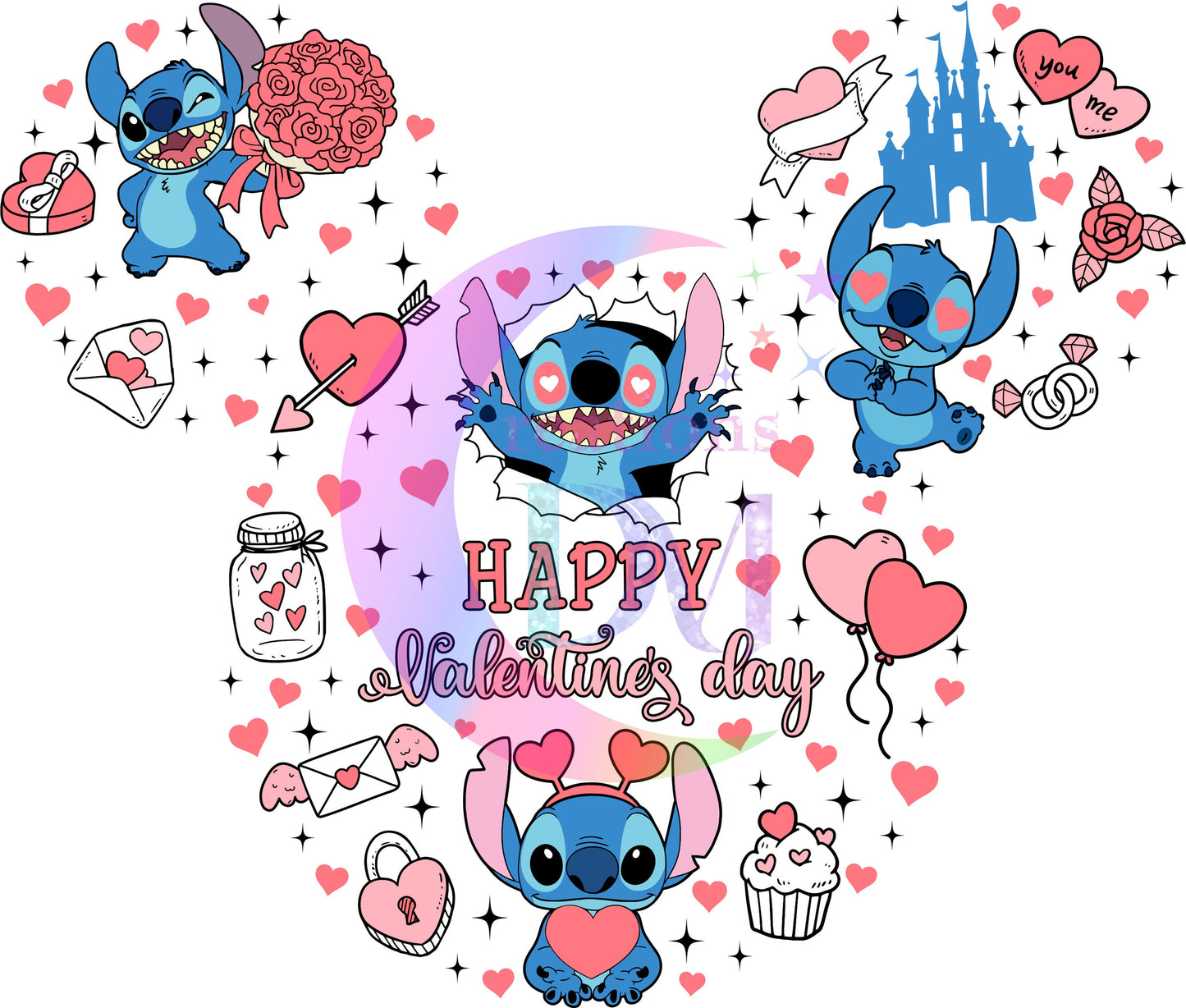 valentines disney DTF 9
