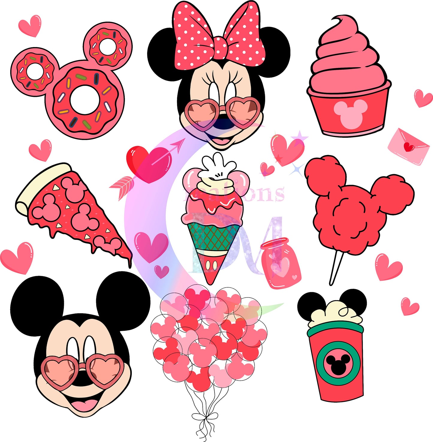 valentines disney DTF 26