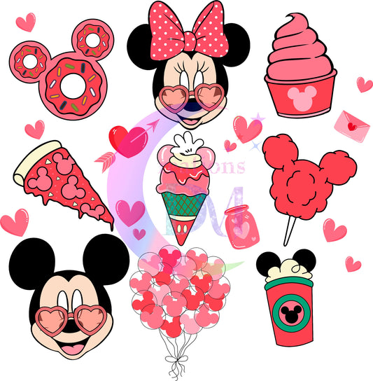 valentines disney DTF 26