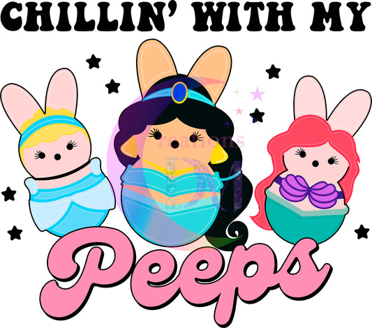 Easter peeps movie characters DTF 4