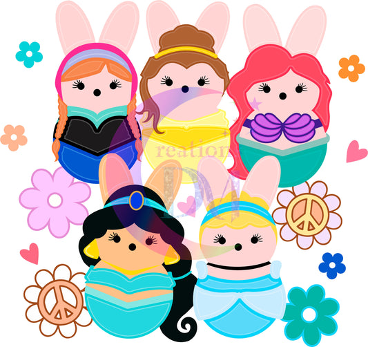 Easter peeps movie characters DTF 6