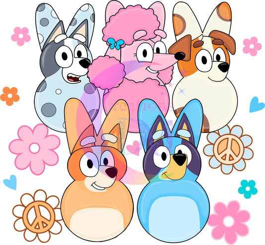 Easter peeps characters DTF 9