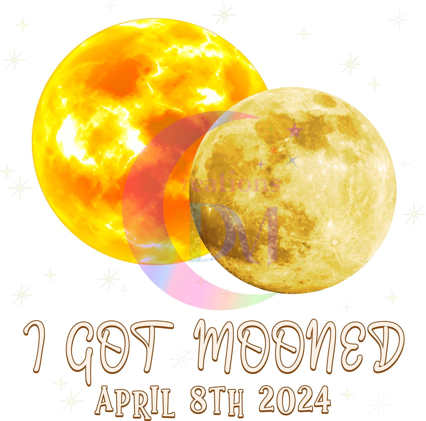 Solar Eclipse DTF *I got mooned yellow