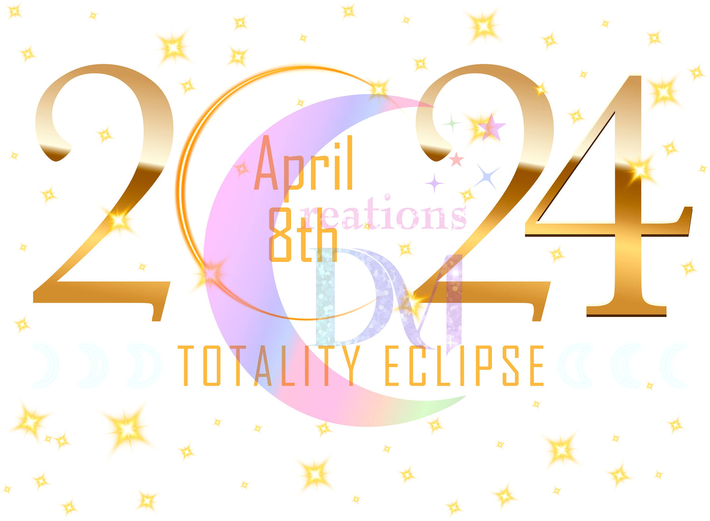Solar Eclipse DTF *Golden Stars