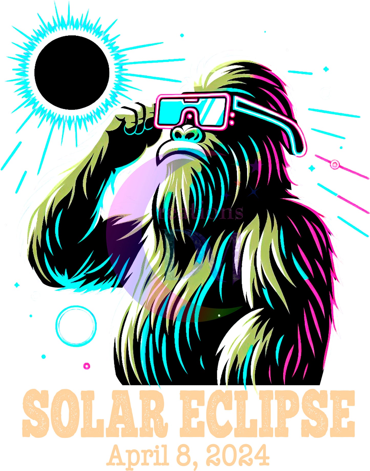Solar Eclipse DTF *Big foot Neon