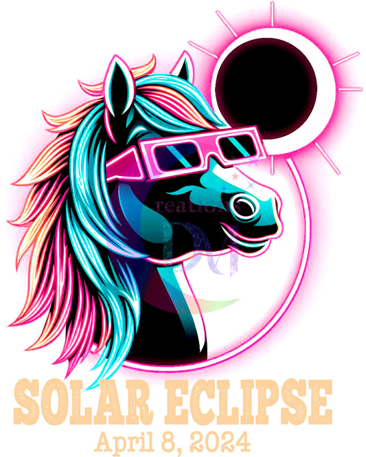 Solar Eclipse DTF *Horse Neon