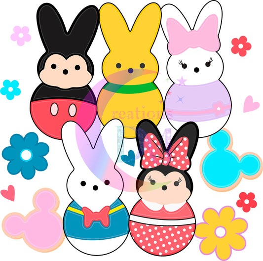 Easter peeps movie characters DTF 8