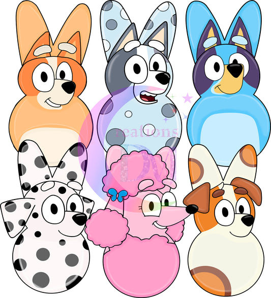 Easter peeps characters DTF 12