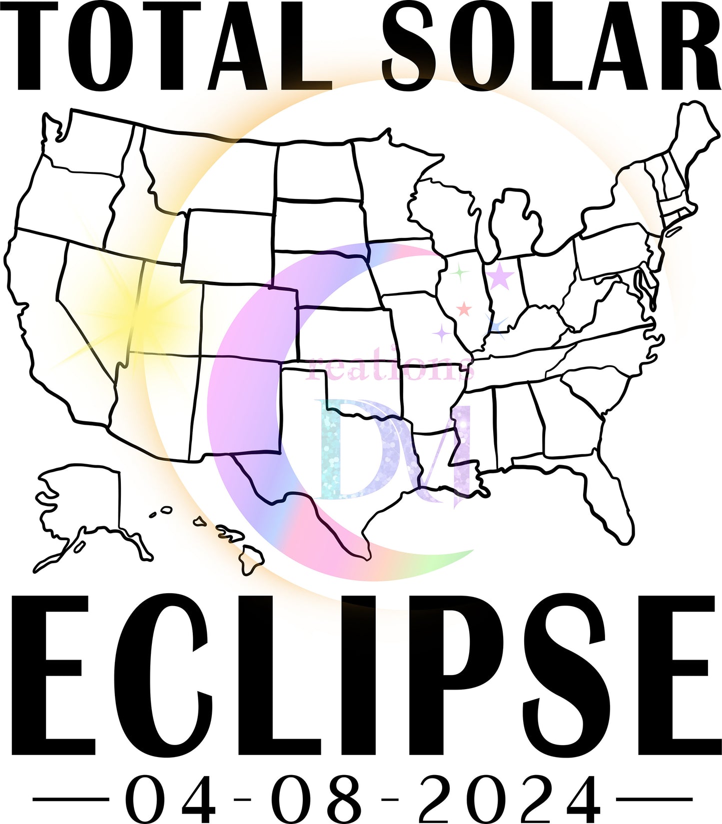Solar Eclipse DTF *Total Solar Map