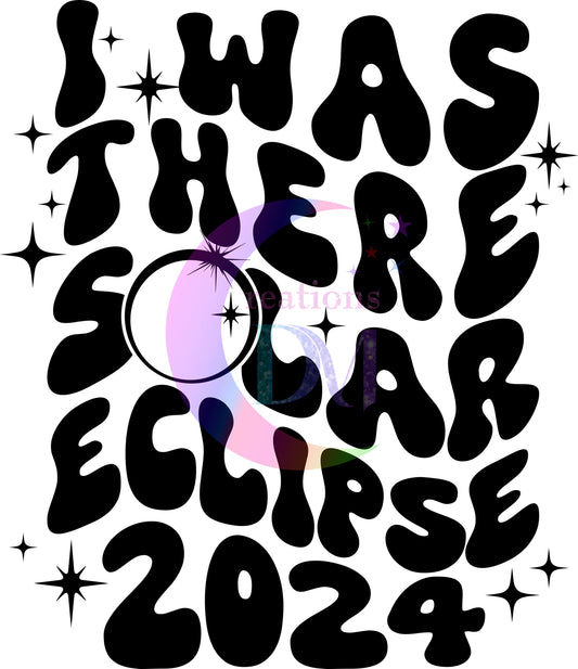 Solar Eclipse DTF *I was there wavy black