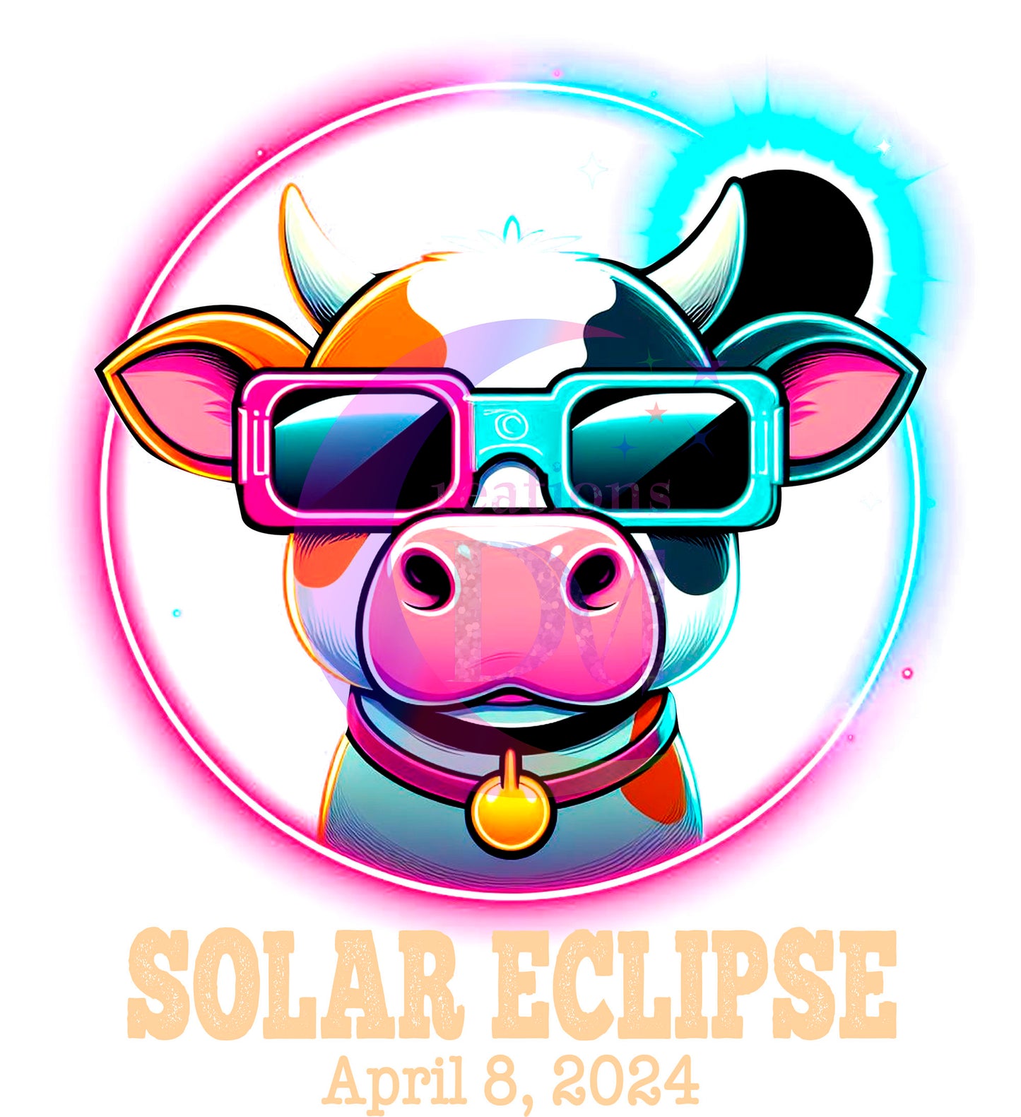 Solar Eclipse DTF *Cow neon