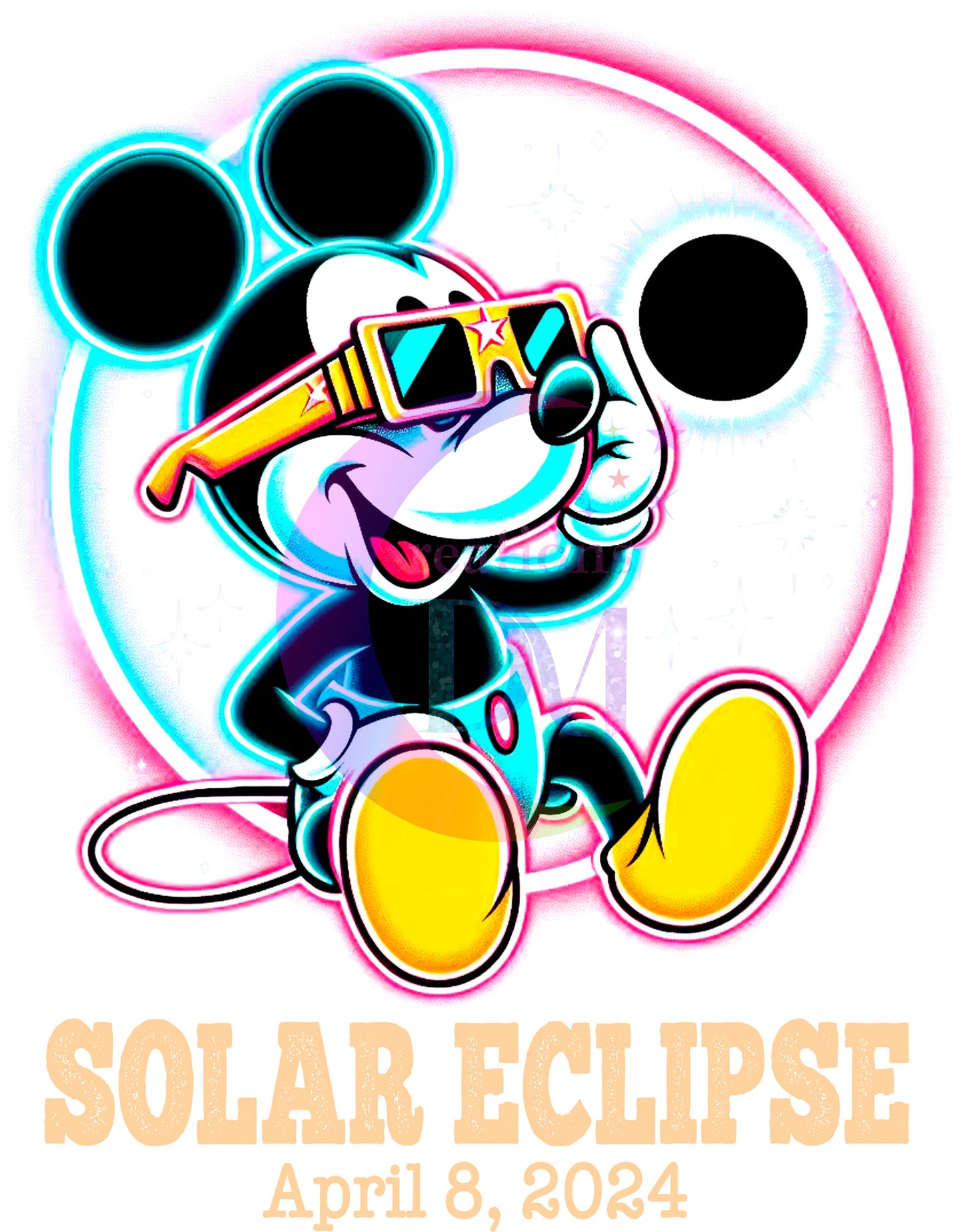 Solar Eclipse DTF *Mickey Mouse neon .1