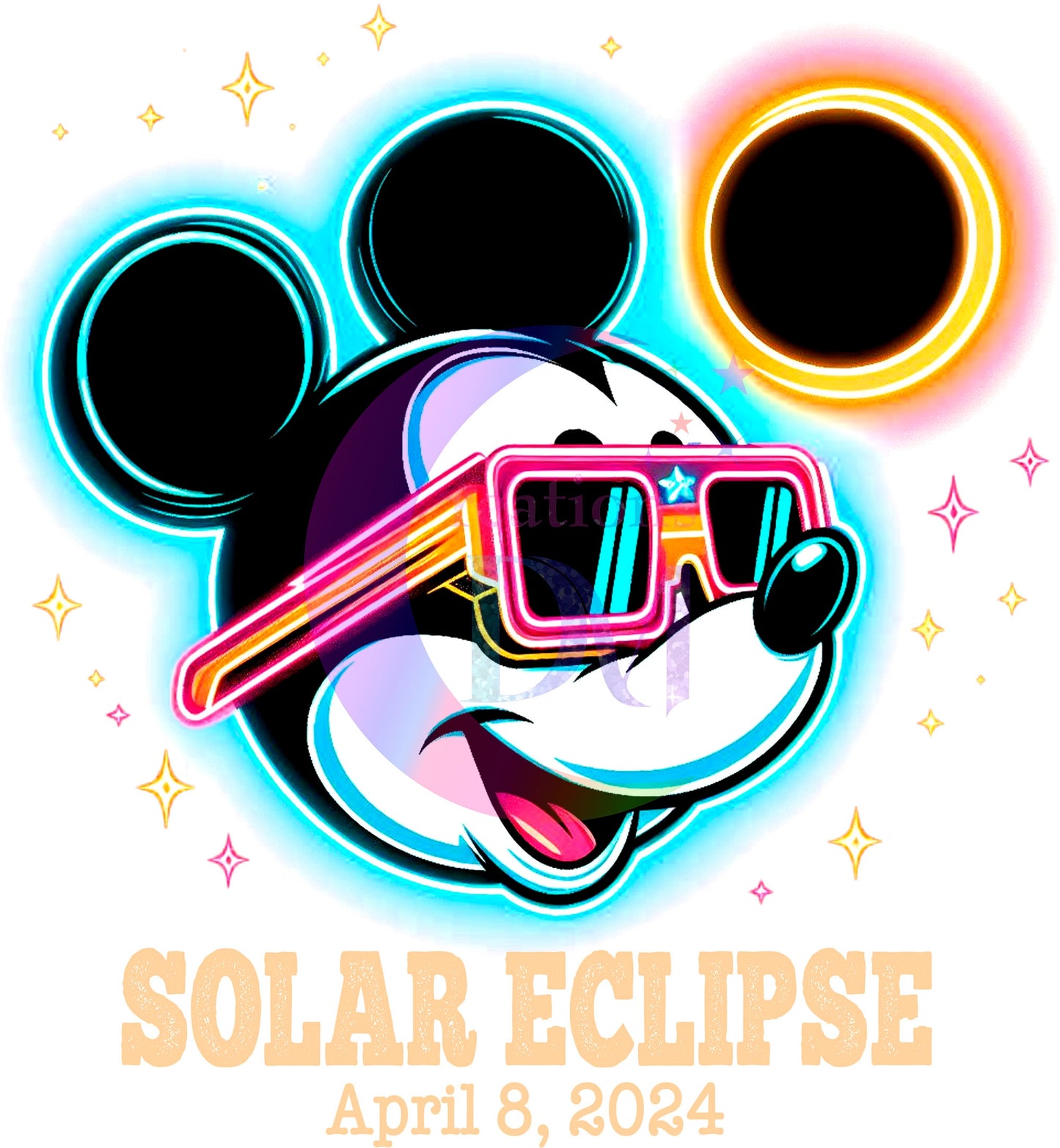 Solar Eclipse DTF *Mickey Mouse neon .2