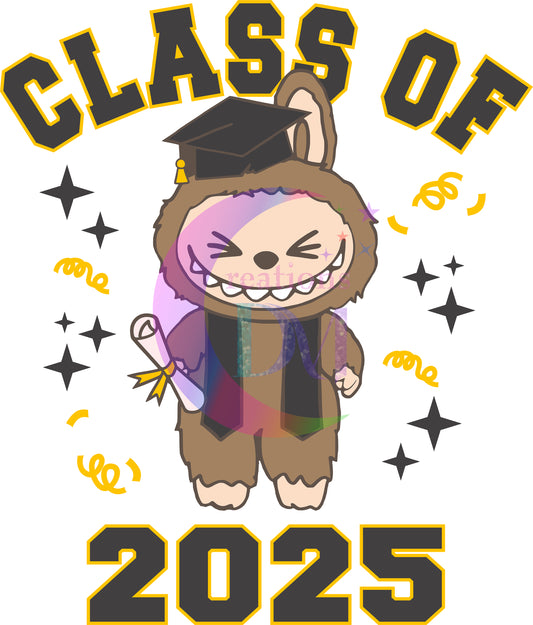 LABUBU - class of 2025 gold , black and brown