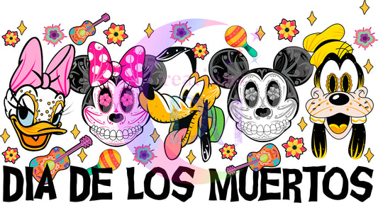 Dia de los muertos/Day of the Dead-  mickey and friends