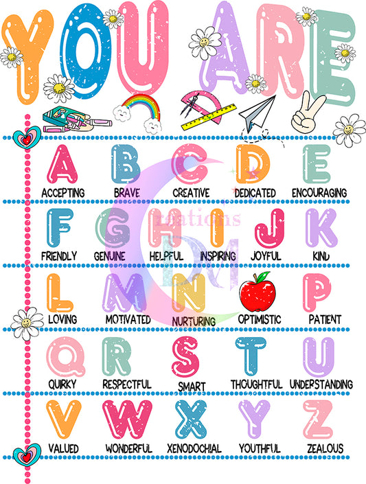 Teacher - you are ABC